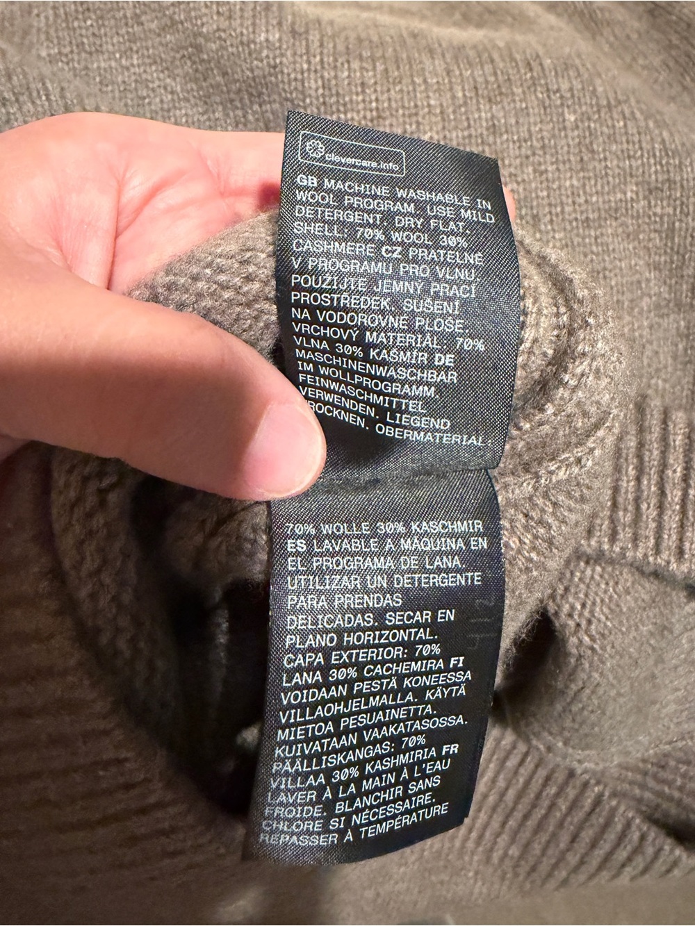 & Other Stories Brown Crewneck Sweater - Picture 6 of 6